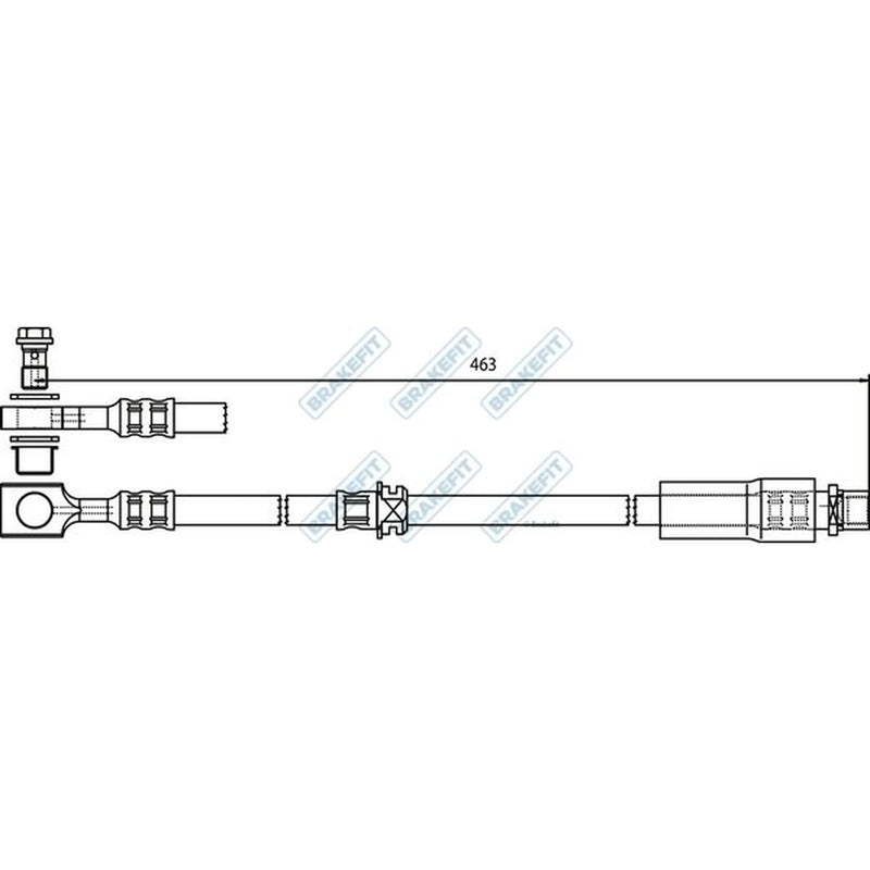 Apec Brake Hydraulic Hose Line Front BHO4231