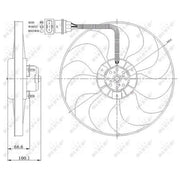 NRF Engine Cooling Fan 47204