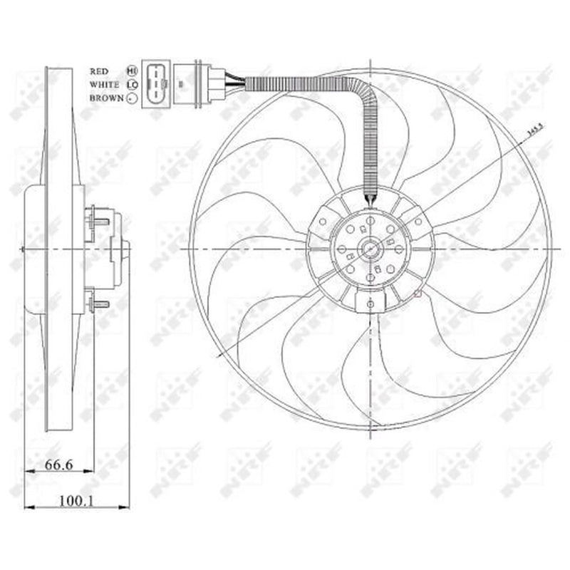 NRF Engine Cooling Fan 47204