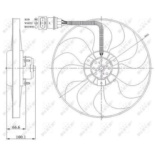 NRF Engine Cooling Fan 47204