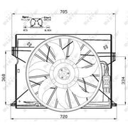 NRF Engine Cooling Fan 47444