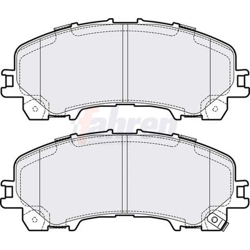 Fahren Front Brake Pad Set fits Infiniti Q50 2013-2014 2.0