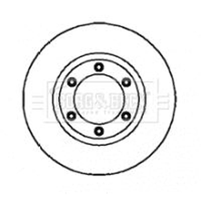 Borg & Beck 2 x Vented Front Brake Discs BBD4313-x2