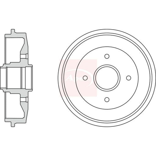 Apec Brake Drum Assembly Rear DRM9928