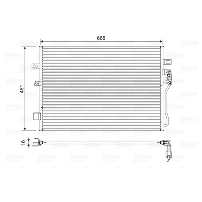 Valeo Air Conditioning Condenser 822625