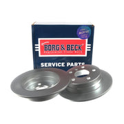 Borg & Beck 2 x Solid Rear Brake Discs BBD4487-x2