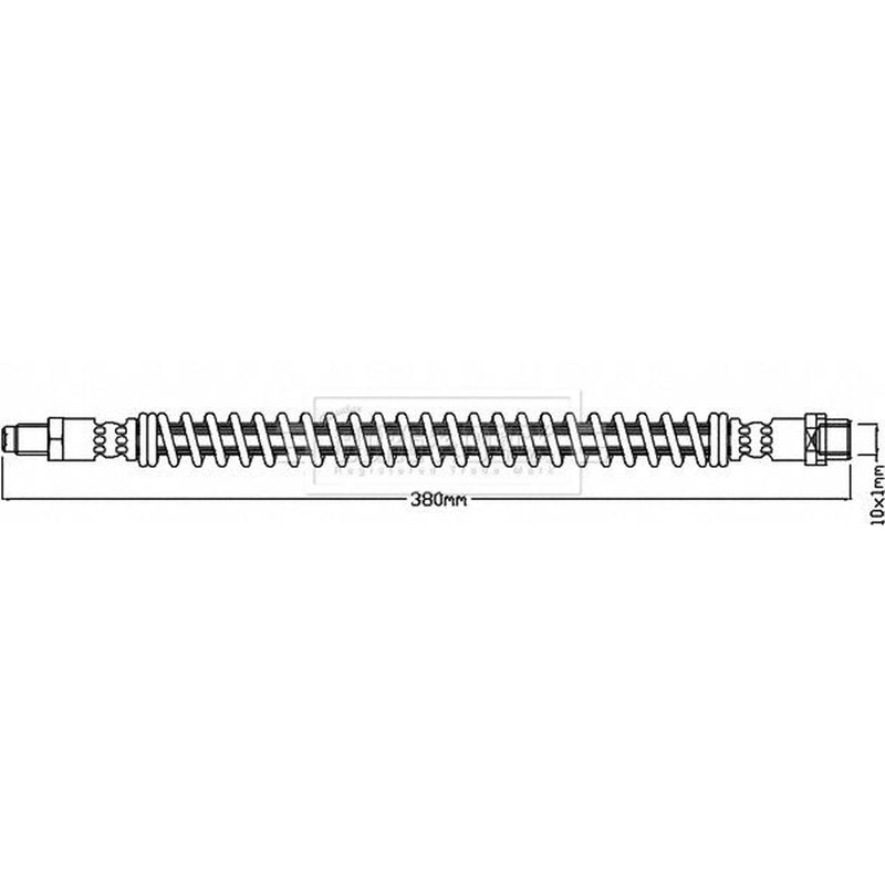 Borg & Beck Brake Hydraulic Hose Line Rear Right BBH8396