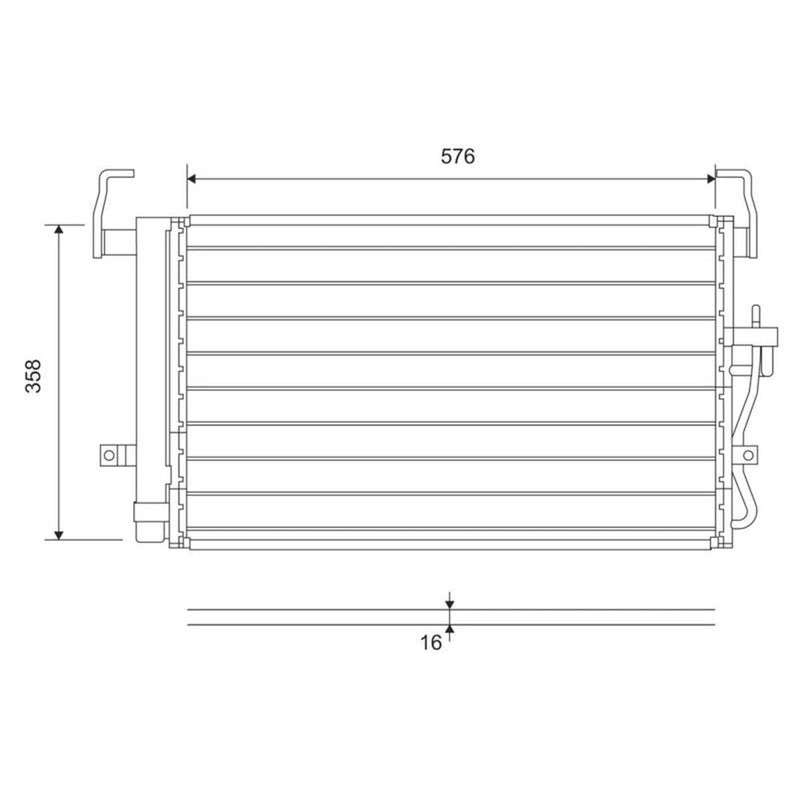 Valeo Air Conditioning Condenser 814264