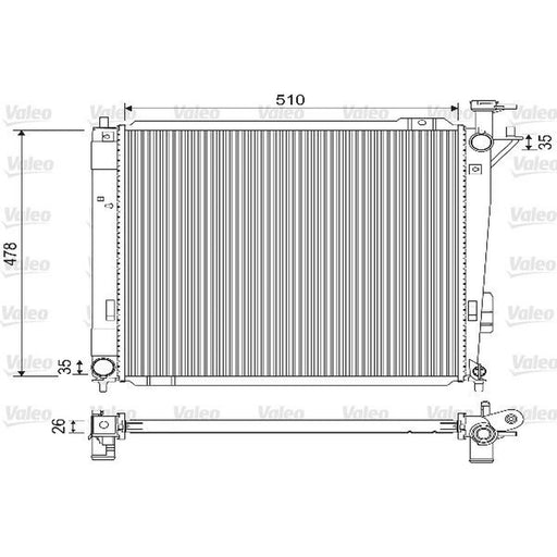 Valeo Engine Radiator 733144