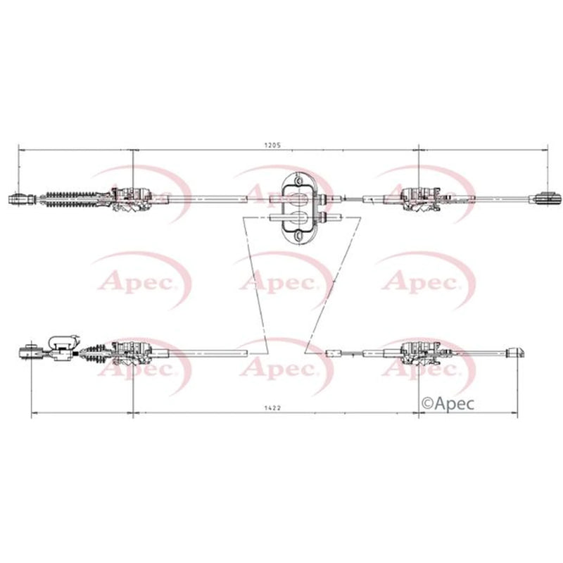 Apec Manual Transmission Cable Pull CAB7005
