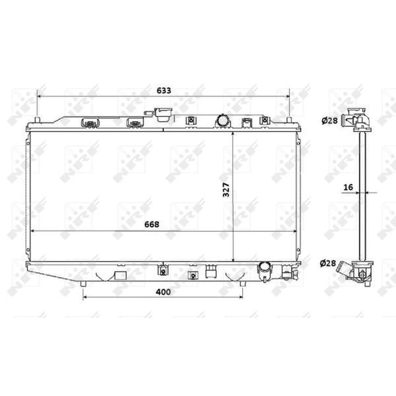 NRF Engine Radiator 506728