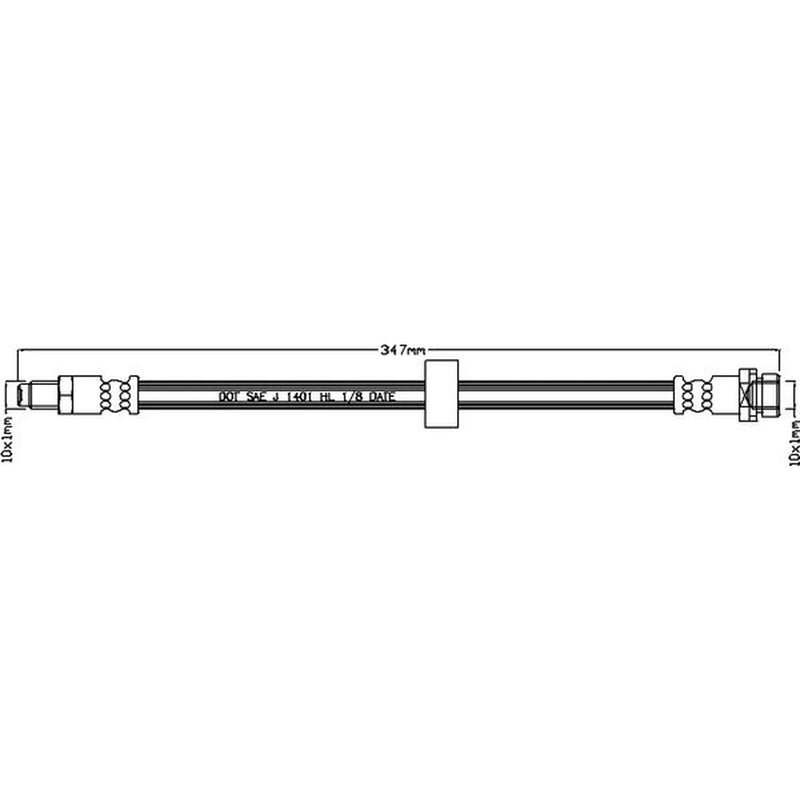 Abtex Brake Hydraulic Hose Line Right ABH1138