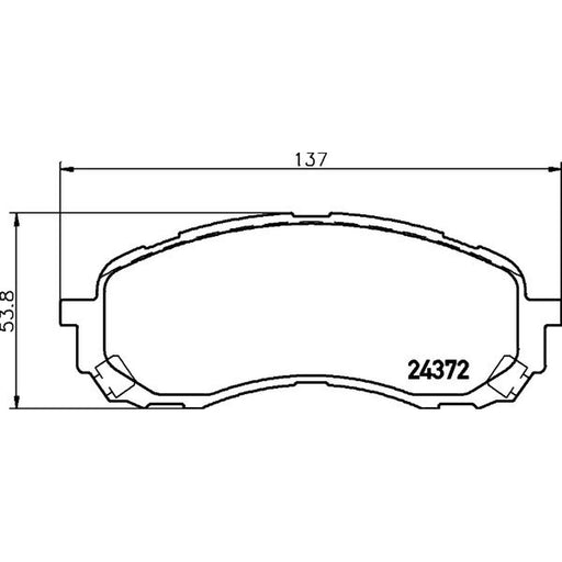 Mintex Front Brake Pad Set MDB2723