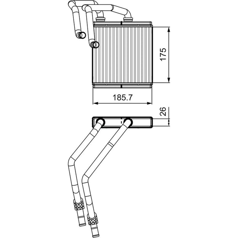 Valeo Heater Matrix Core Heat Exchanger 811544