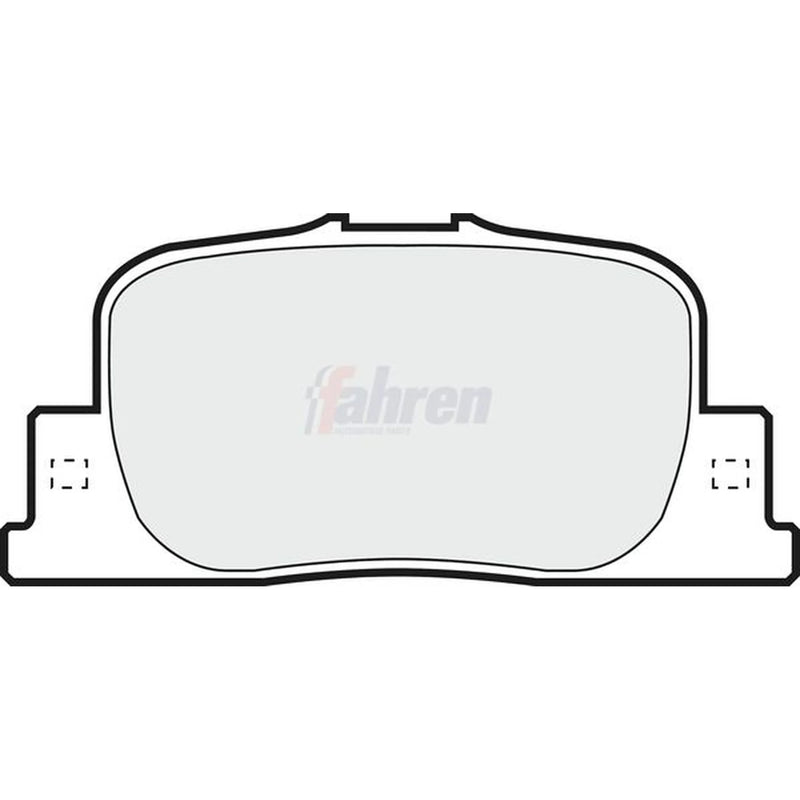 Fahren Rear Brake Pad Set fits Toyota Opa 2000-2005 1.8 2.0