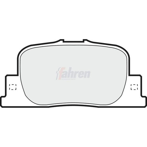 Fahren Rear Brake Pad Set fits Toyota Opa 2000-2005 1.8 2.0