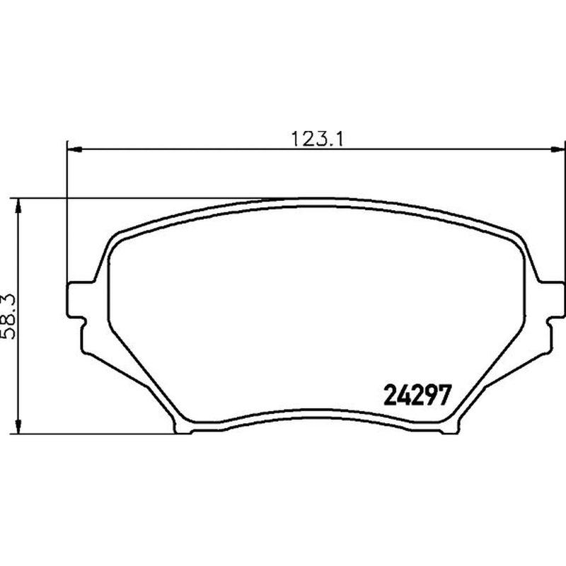 DON Front Brake Pad Set PCP1956