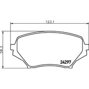 Mintex Front Brake Pad Set MDB2771