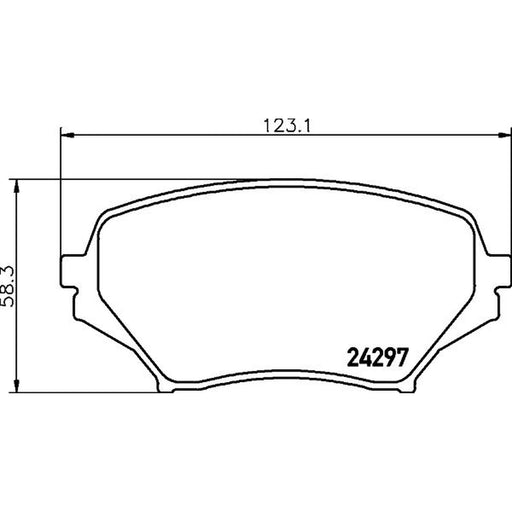 Mintex Front Brake Pad Set MDB2771