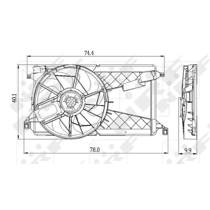 NRF Engine Cooling Fan 47291