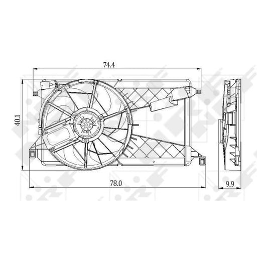 NRF Engine Cooling Fan 47291
