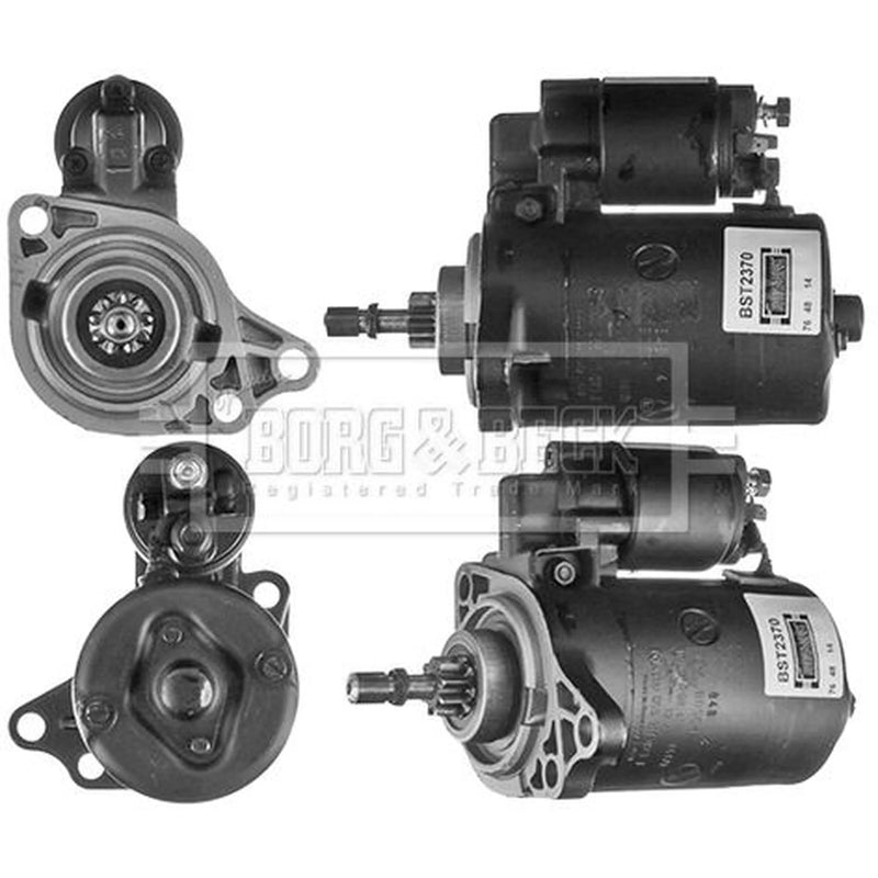 Borg & Beck Starter Motor 12V 0.8kW 9 Teeth BST2370