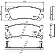 Mintex Rear Brake Pad Set MDB1438