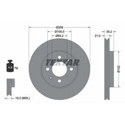 Textar 2 x Vented Front Brake Discs 92165903-x2