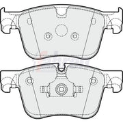 Fahren Front Brake Pad Set fits Citroën C4 Grand Picasso II 2013-2014 1.6 2.0