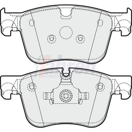 Fahren Front Brake Pad Set fits Citroën C4 Grand Picasso II 2013-2014 1.6 2.0