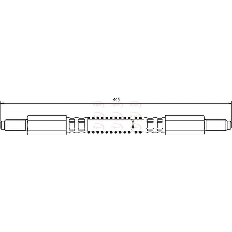 Apec Brake Hydraulic Hose Line Front HOS3490