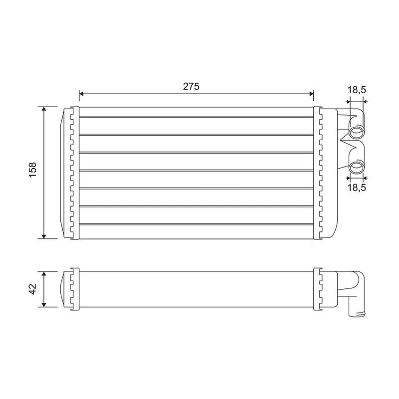 Valeo Heater Matrix Core Heat Exchanger 812068