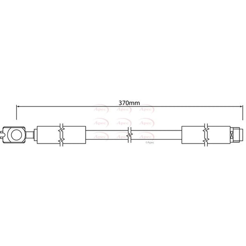 Apec Brake Hydraulic Hose Line Rear HOS4240