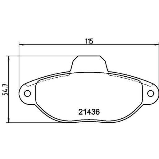 Mintex Front Brake Pad Set MDB1666