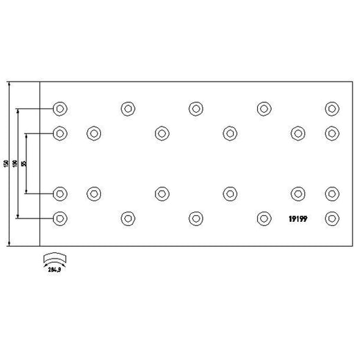 Textar Textar Cv Brake Lining Set 1904902