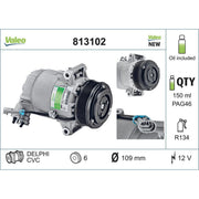 Valeo Air Conditioning Compressor 813102
