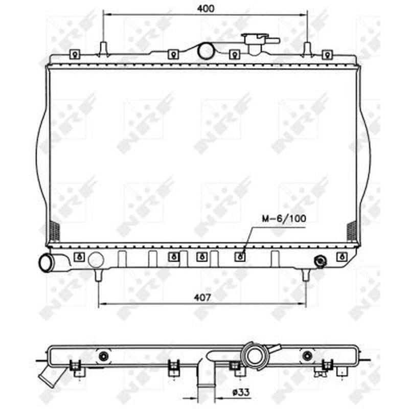 NRF Engine Radiator 53260