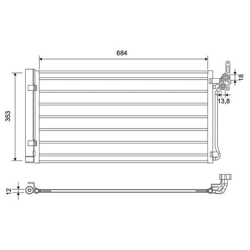 Valeo Air Conditioning Condenser 822685