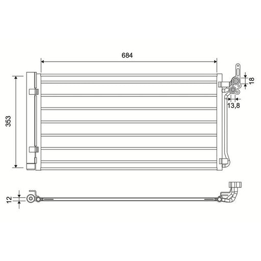 Valeo Air Conditioning Condenser 822685