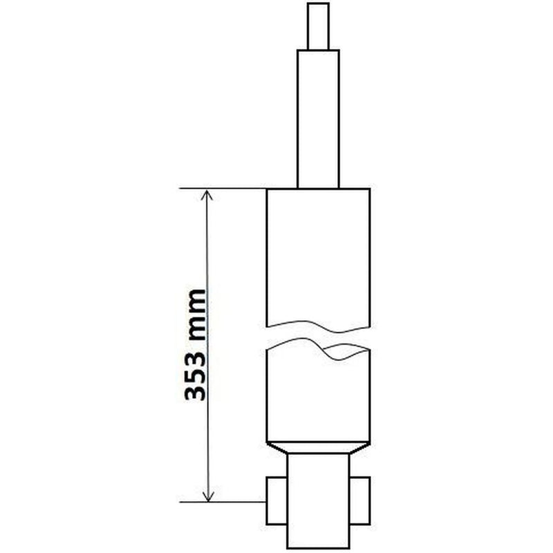 KYB Shock Absorber Damper Strut Rear 343836