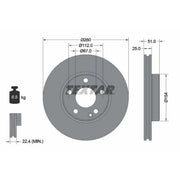 Textar Front Brake Discs 92257005-x2