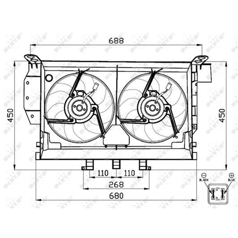 NRF Engine Cooling Fan 47503