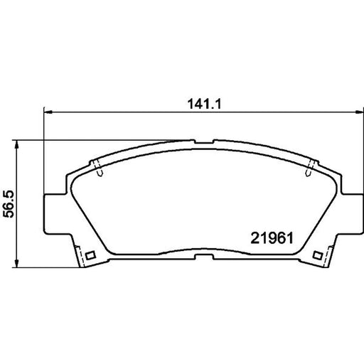 Mintex Front Brake Pad Set MDB1684