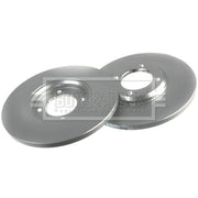 Borg & Beck 2 x Solid Front Brake Discs BBD4724-x2