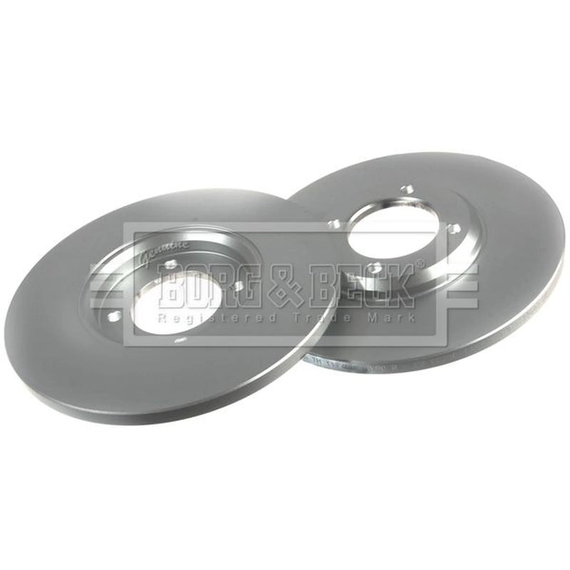 Borg & Beck 2 x Solid Front Brake Discs BBD4724-x2