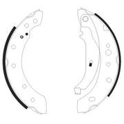Mintex Brake Shoe Set Axle Kit MFR589