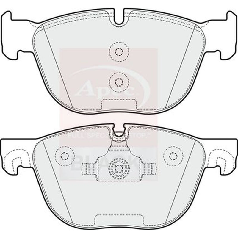 Apec Front Brake Pad Set PAD1614B
