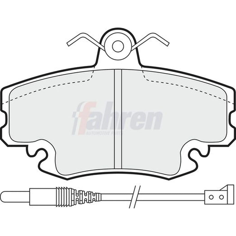 Fahren Front Brake Pad Set fits Dacia Logan 2006 on 1.2 1.6