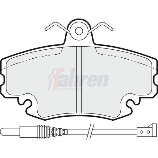 Fahren Front Brake Pad Set FBP3000