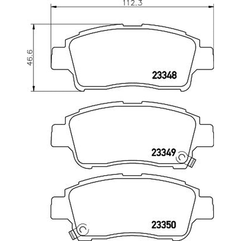 Mintex Front Brake Pad Set MDB2006